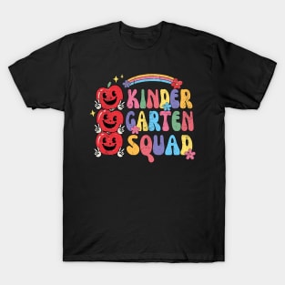 Team Kindergarten Squad Tee Teacher Back To School Kids T-Shirt